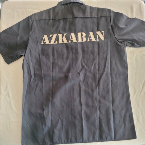 Harry Potter Sirius Black Azkaban Prison Shirt – Men's Large Cosplay Button-Up - Picture 2 of 14